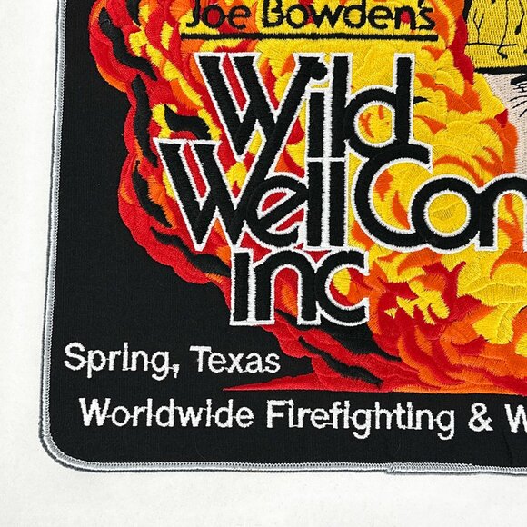 VTG Joe Bowden's Wild Well Control Inc. Large Oversized Back Patch 9"x9" - Picture 5 of 9